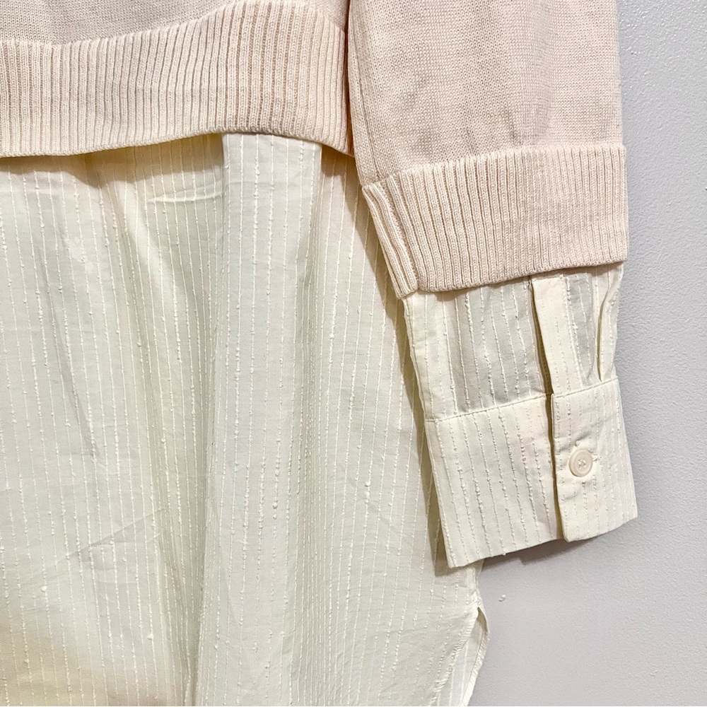 NWT COS Beige Sweater and White Button Down Duo MSRP $125 - Picture 8 of 8